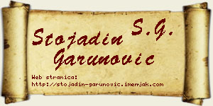 Stojadin Garunović vizit kartica